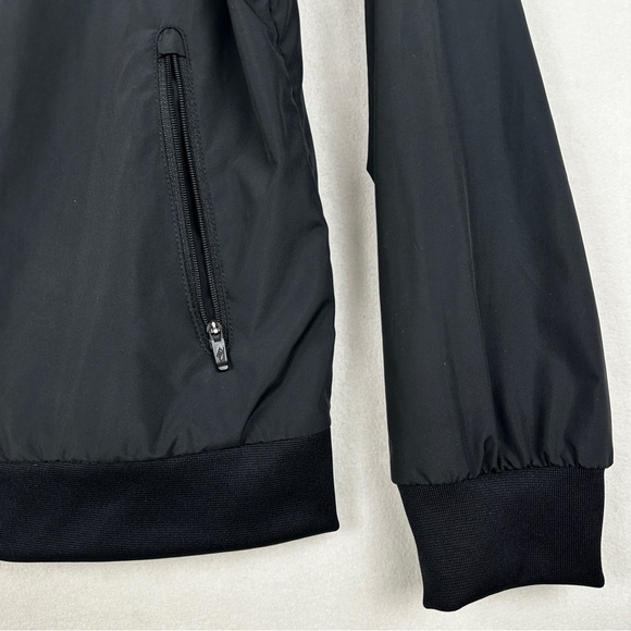 Nike Windrunner Jacket Just Do It Full Zip Hood Black White Logo Print Youth L - Picture 15 of 16
